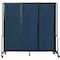 National Public Seating NPS Room Divider, 6' Height, 3 Sections, Blue RDB6-3PT04 - alternate 1